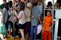 Bangkok, Thailand: Crowded Ferry Boat Royalty Free Stock Photo