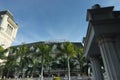 Bangkok,Thailand,9 ct 2017,Beautiful building of Berkeley international school on blue sky background