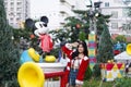 Bangkok, Thailand - Dec 5, 2018 : A photo of Mickey Mouse, famous character mascot from Walt Disney, decorated at King Power Rang