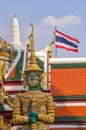 Statue of Thotsakhirithon, giant demon, Wat Phra Kaew Palace, Bangkok