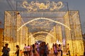 Ambiance of traveler visit in Thailand illumination festival 2017 Royalty Free Stock Photo