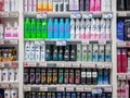 BANGKOK, THAILAND - December 11, 2022: Anti-perspirant spray of various brands stocked fully on the shelves of Foodland supermart