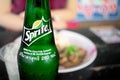 BANGKOK, THAILAND - DECEMBER 01: Bottle of cold Sprite served al