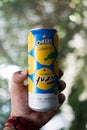 Bangkok, Thailand - December 19, 2023 : A canned beer of Cheers Selection Japanese Yuzu. Cheers Selection x Yuzu House