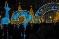 BANGKOK, Thailand - December 23, 2016 Central at night, many people came to celebrate Christmas day Welcome Christmas and happy