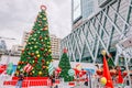 Centralworld shopping mall , welcome to Christmas and Happy New Year 2019 festival near Ratchaprasong junction in Bangkok,Thailand