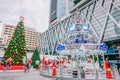 Centralworld shopping mall , welcome to Christmas and Happy New Year 2019 festival near Ratchaprasong junction in Bangkok,Thailand