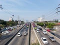 BANGKOK THAILAND-25 DECEMBER 2018:Chaeng Watthana Road. on BANGKOK THAILAND-25 DECEMBER 2018