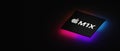 Bangkok, Thailand - December 8, 2020 : 3D rendering of Apple silicon M1X chip concept idea, M1X is CPU SOC optimized for Mac