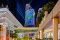 The Magnolias Ratchadamri Boulevard Building with 3D Projection Mapping the center area around Ratchadamri road in Bangkok, Thaila