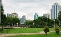 View of Lumphini Park, Bangkok, Thailand Royalty Free Stock Photo