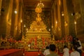 Prayer in the Buddhist temple Wat Phra Chetuphon Wat Pho Royalty Free Stock Photo
