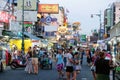 Khao San Road in Bangkok Royalty Free Stock Photo