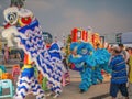 Unacquainted People visit `King taksin Festival` at Wongwianyai bangkok city Thailand