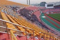 Bangkok , Thailand - December 8 ,2016 : Unidentified Thailand supporters before AFF SUKUKI Cup match to night in Rajamangala stadi