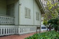 View of Thai ancient wooden house at Phra Racha Wang Derm or Thon Buri Palace, the only