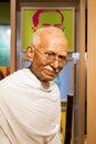 BANGKOK, THAILAND - DECEMBER 19: Wax figure of the famous Mahatma Ghandi from Madame Tussauds on December 19, 2015 in Bangkok, Th