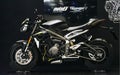 Bangkok, Thailand - Decemeber 3, 2019 : TRIUMPH Moto2 Motocycle on display at the Bangkok Motor Expo 2019 in Thailand. The new Royalty Free Stock Photo