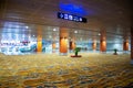 BANGKOK, THAILAND : Empty deserted terminal in Bangkok airport due to Coronavirus outbreak Royalty Free Stock Photo