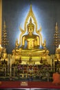 Buddha stuatue in Wat Benchamabophit Dusitwanaram or Marble Temple in Bangkok