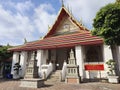 Classical Thai architecture of Wat Pho public temple, Bangkok Royalty Free Stock Photo