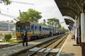 Lifestyle of diverse people travel with Rail transport Royalty Free Stock Photo