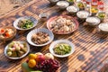 food for make offerings to the spirits in Chinese new year Royalty Free Stock Photo