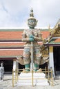 Giant Demon guardian statue located in Grand Palace ,Bangkok