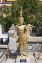 Golden statue of Kinnari at Grand Palace complex, Bangkok