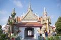 Massive giant Demon Guardian at the Eastern Gate of The Temple of Dawn, Bangkok, Thailand