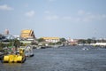 Public shuttle boat to cross the Chao Phraya river in Bangkok
