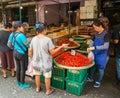 Red hot chillies on sale at klong toey market