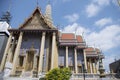 Wat Phra Kaew or the Temple of the Emerald Buddha inside Grand Palace, Bangkok Royalty Free Stock Photo