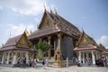 Wat Phra Kaew or the Temple of the Emerald Buddha inside Grand Palace, Bangkok Royalty Free Stock Photo