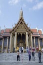 Wat Phra Kaew or the Temple of the Emerald Buddha inside Grand Palace, Bangkok Royalty Free Stock Photo