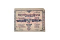 Bangkok, Thailand - February 8, 1951. 2494 Antique Lotto or Lottery on white background, isolated 179648