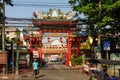 BANGKOK, THAILAND - February 14, Chinese temple in Thailand ,traditional Chinese style temple