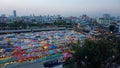 Bangkok, Thailand -February 2018: colorful shops at the train night market Ratchada Royalty Free Stock Photo