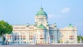 Front view of The Ananta Samakhom Throne Hall in Thai Royal Dusit Palace, Bangkok, Thailand.