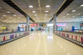 BANGKOK, THAILAND - FEBRUARY 08, 2018: Indoor view of baggage carts at Suvanaphumi Airport, Bangkok, Suvarnabhumi Royalty Free Stock Photo