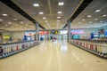 BANGKOK, THAILAND - FEBRUARY 08, 2018: Indoor view of baggage carts at Suvanaphumi Airport, Bangkok, Suvarnabhumi Royalty Free Stock Photo