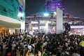 Myanmar protesters joined thai protesters protest at Pathumwan Intersection