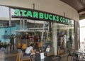 Bangkok, Thailand, February 14, 2024 Starbucks has stores around the world.