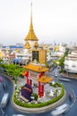 BANGKOK, THAILAND - FEBRUARY 8, 2017: Traffic passes through Chi Royalty Free Stock Photo