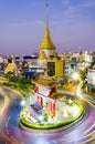 BANGKOK, THAILAND - FEBRUARY 8, 2017: Traffic passes through Chi Royalty Free Stock Photo