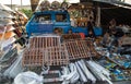 Volkswagen truck owner sell used VW decoration and parts