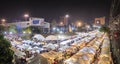 Bangkok, Thailand. Flea market at night Royalty Free Stock Photo