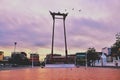 Bangkok thailand, giant swing Sao Chingcha landmark of thai at morning time Royalty Free Stock Photo