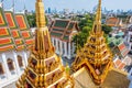 Bangkok, Thailand: golden spires of Lokha Prasat Buddhist temple