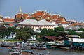 Bangkok, Thailand: Grand Palace Roofs Royalty Free Stock Photo